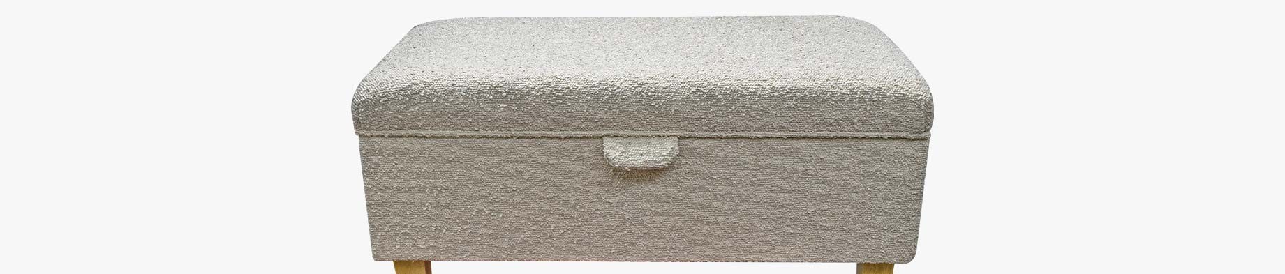 Boucle Footstools, Ottomans and Boxes for Sale | Beaumont UK